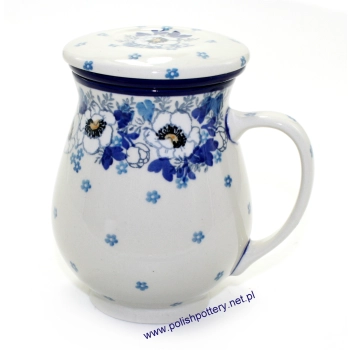 Kubek do zaparzenia ziół 0,45L II Gatunek dek. 2222X Anemony